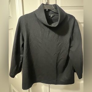 COS WOMENS TURTLENECK SWEATER SIZE SMALL 60%WOOL 50% COTTON BLACK